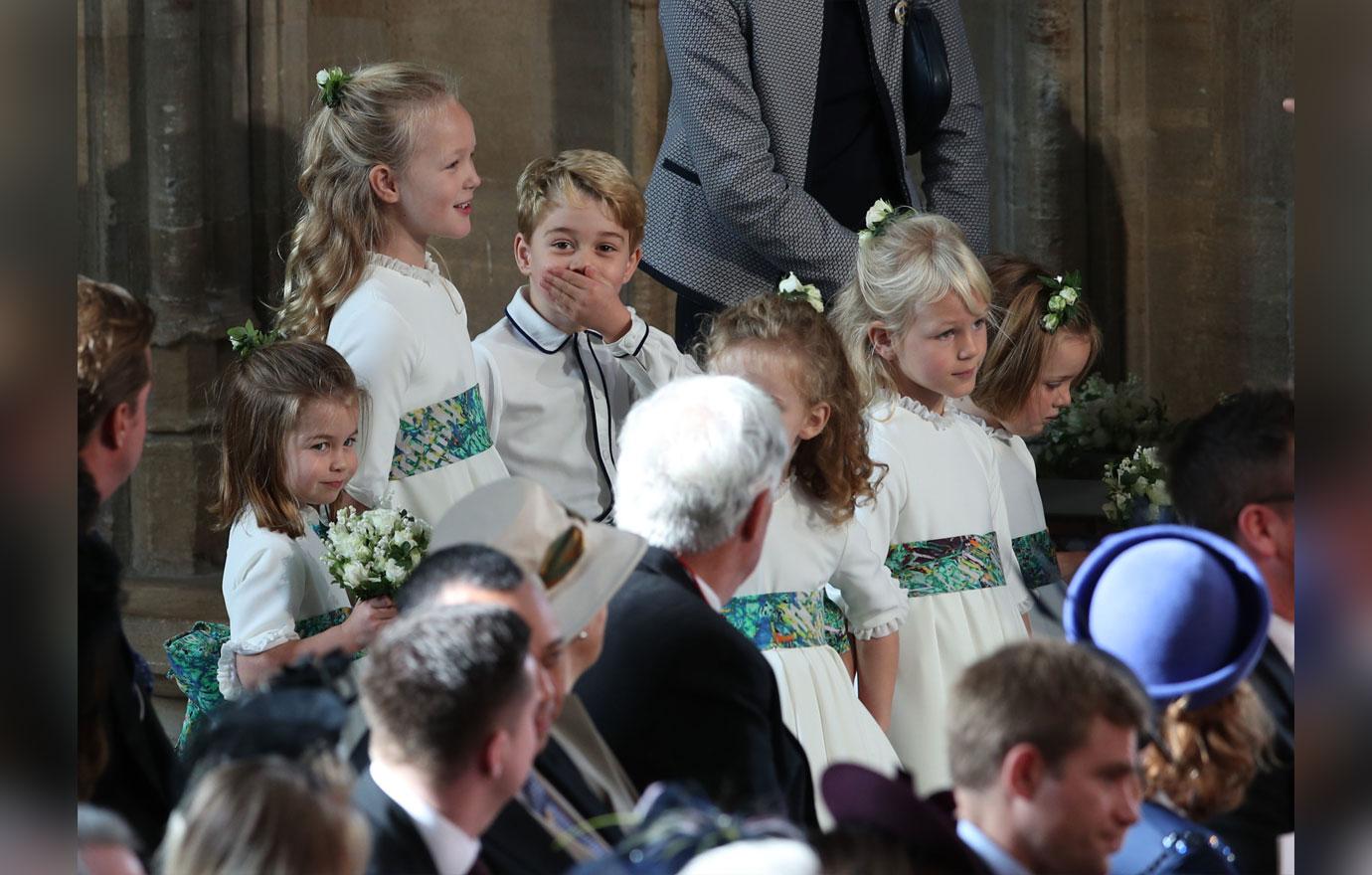 Prince george princess charlotte princess eugenie wedding 02