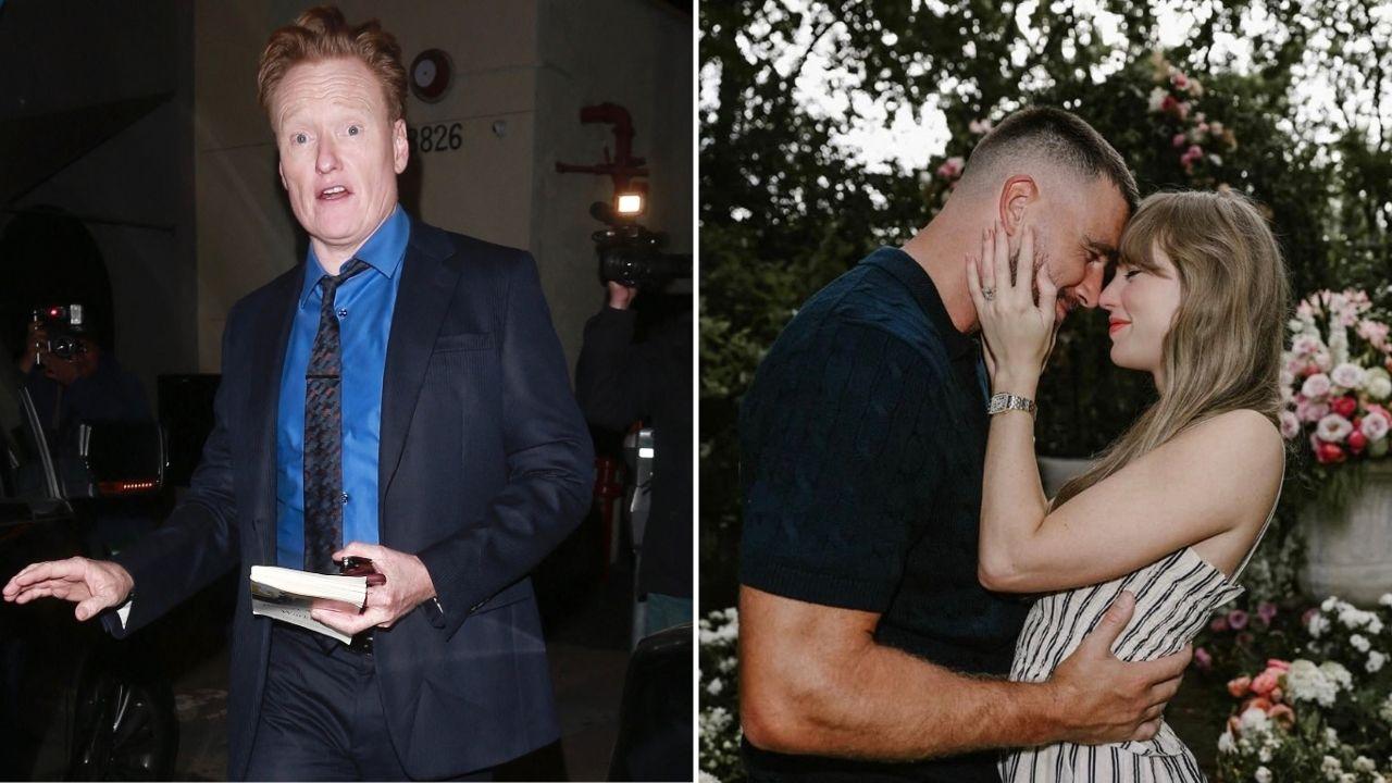 Image of Conan O’Brien joked about the wedding gift he considered for Taylor Swift and Travis Kelce.