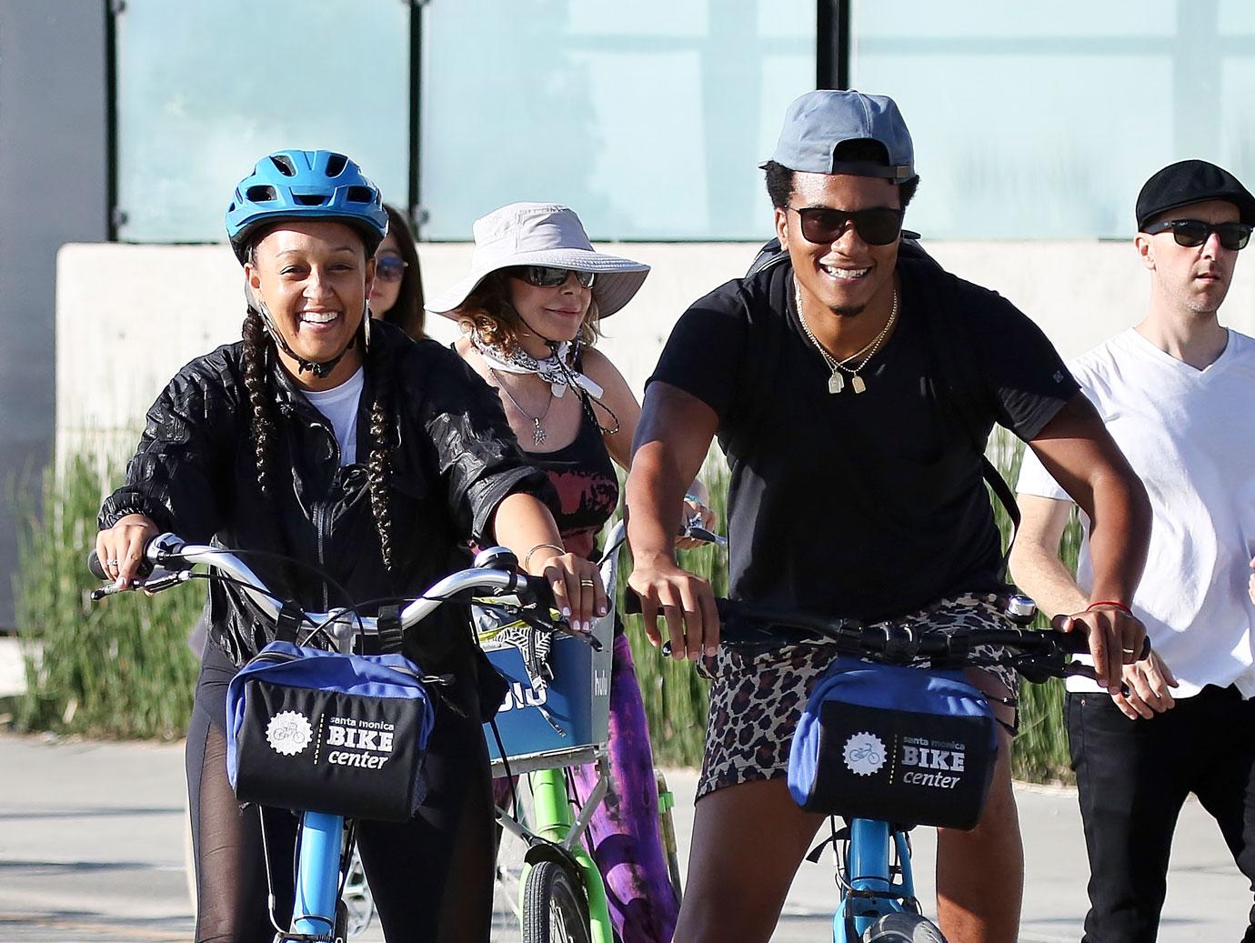 tia mowry biking cory LA