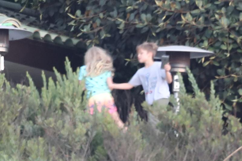 The Jolie Pitt twins play together at Angelina Jolie&#8217;s rental