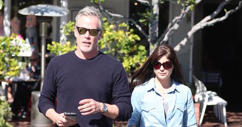 Selma Blair and her boyfriend have lunch at Fred Segal