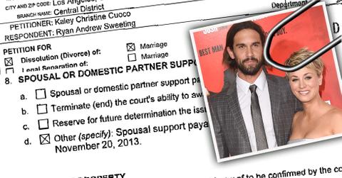 Kaley cuoco spousal support ryan sweeting 09