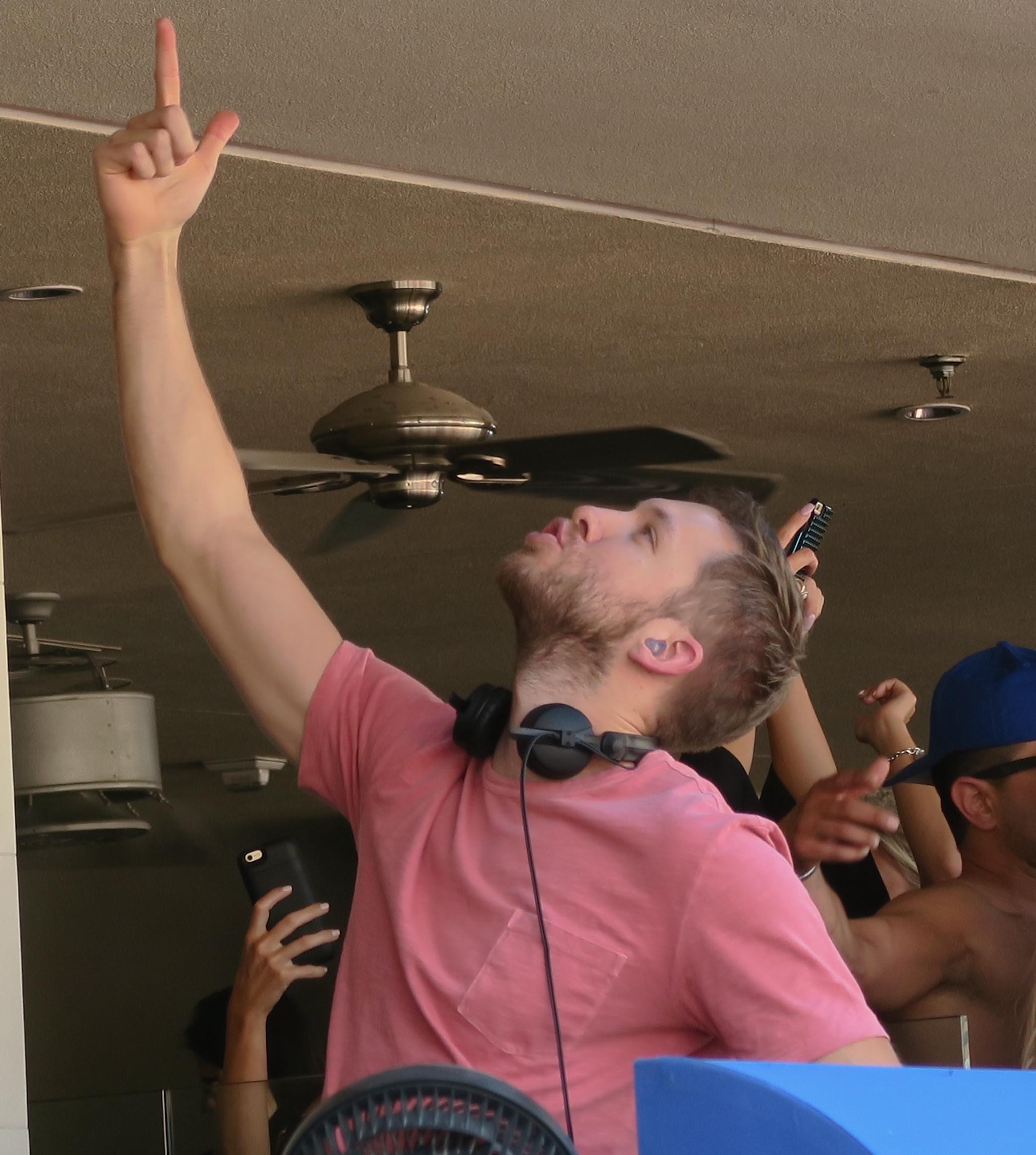 EXCLUSIVE: Calvin Harris Djs at Wet Republic Ultra Pool in Las Vegas