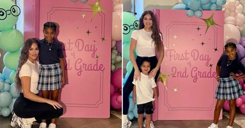 Photo of Khloé Kardashian with her kids