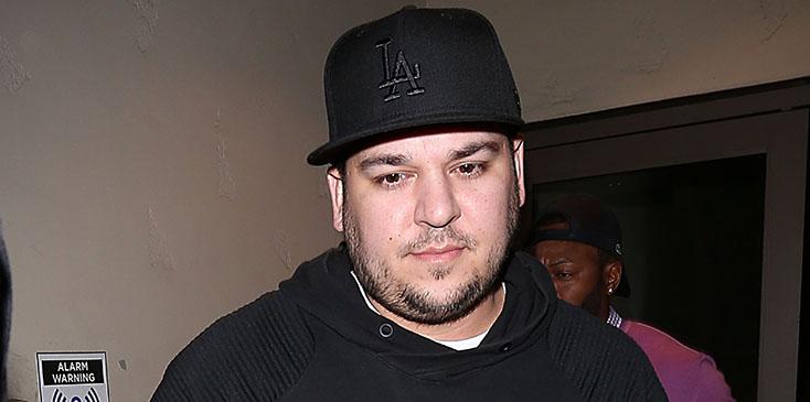 Rob Kardashian leaves a family movie night at Cinepolis