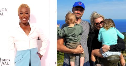 Photo of Joy Reid and Charlie and Erika Kirk with their kids