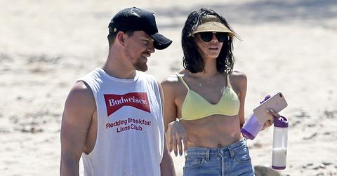 *EXCLUSIVE* Jenna Dewan and Channing Tatum soak up the sun at the beach