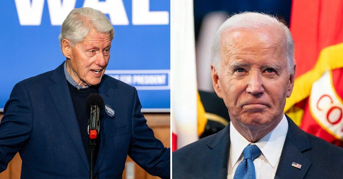 Composite photo of Bill Clinton and Joe Biden