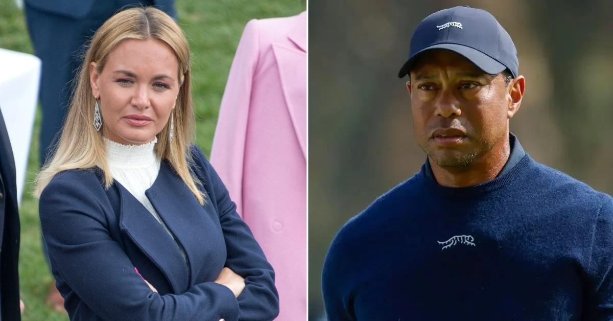 Composite photo of Vanessa Trump and Tiger Woods.