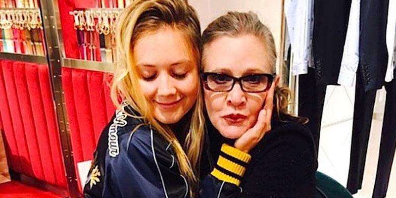 billie lourd mom carrie fisher mothers day pic pp