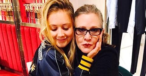 billie lourd mom carrie fisher mothers day pic pp