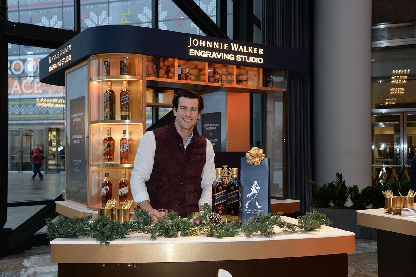 Steve Gold at the Johnnie Walker Pop Up Shop