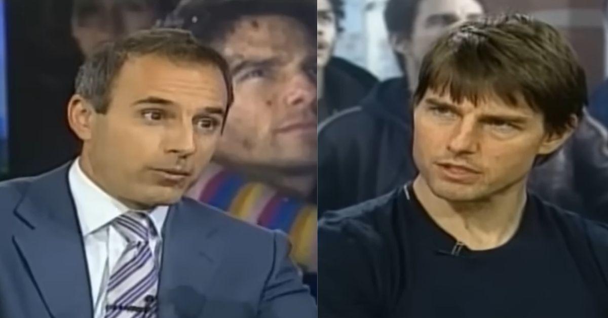 image of Tom Cruise clashed with Matt Lauer in 2005 in a viral ‘Today’ interview.