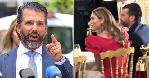 Composite photo of Donald Trump Jr. and Bettina Anderson.