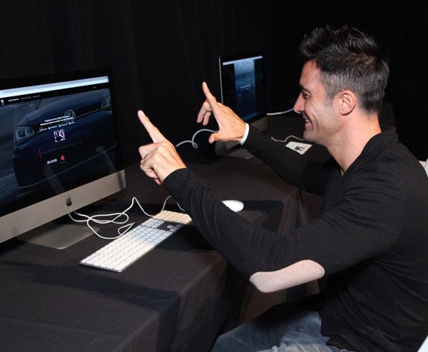 Gilles Marini plays with the new Volkswagen Unlease your Rrrr site