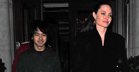Angelina Jolie visits Buckingham Palace with her son Maddox