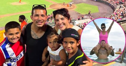 Composite Photo of Javi Marroquin, Lauren Comeau And Children