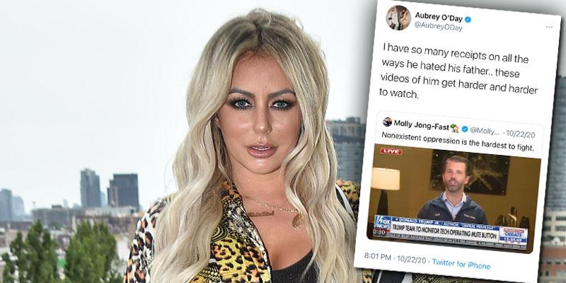 Aubrey O’Day Slams Donald Trump Jr., Claims They ‘Did Drugs Together’