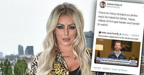 Aubrey O’Day Slams Donald Trump Jr., Claims They ‘Did Drugs Together’