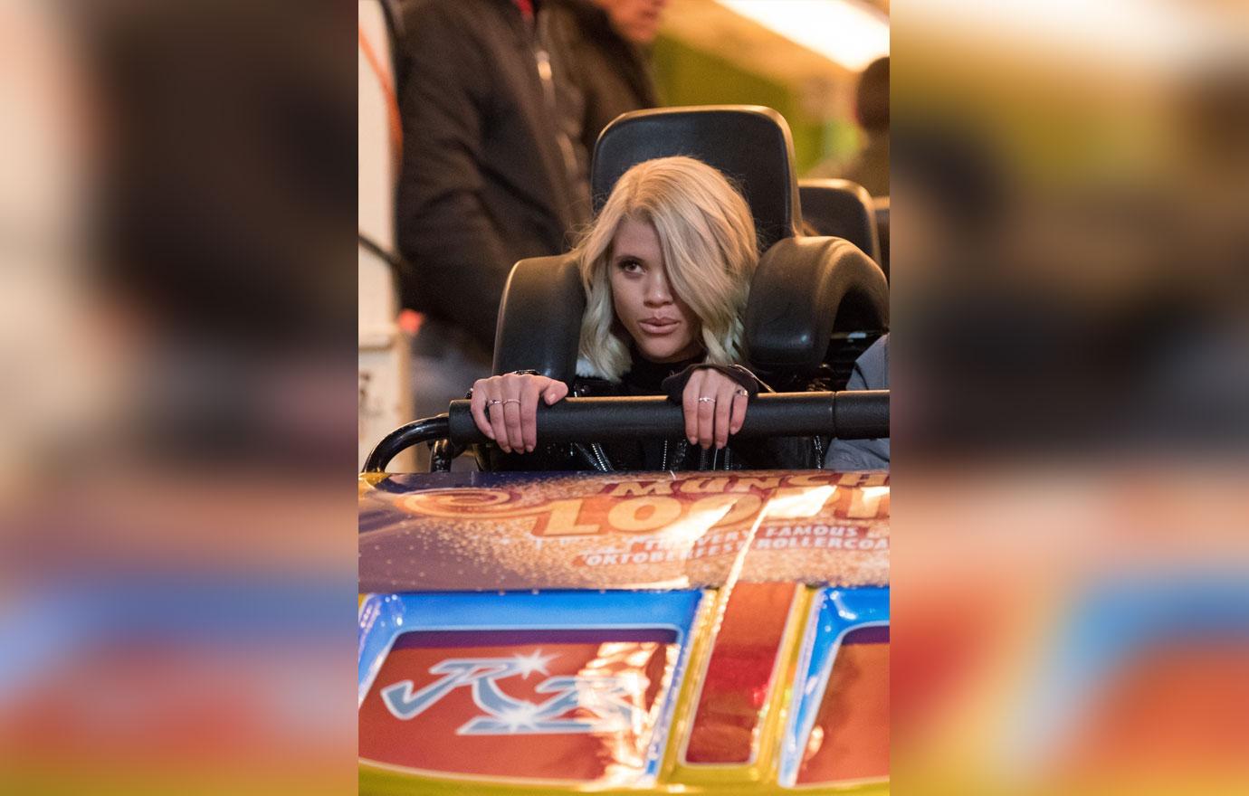 Sofia Richie Winter Wonderland Opening London Roller Coasters Without Scott