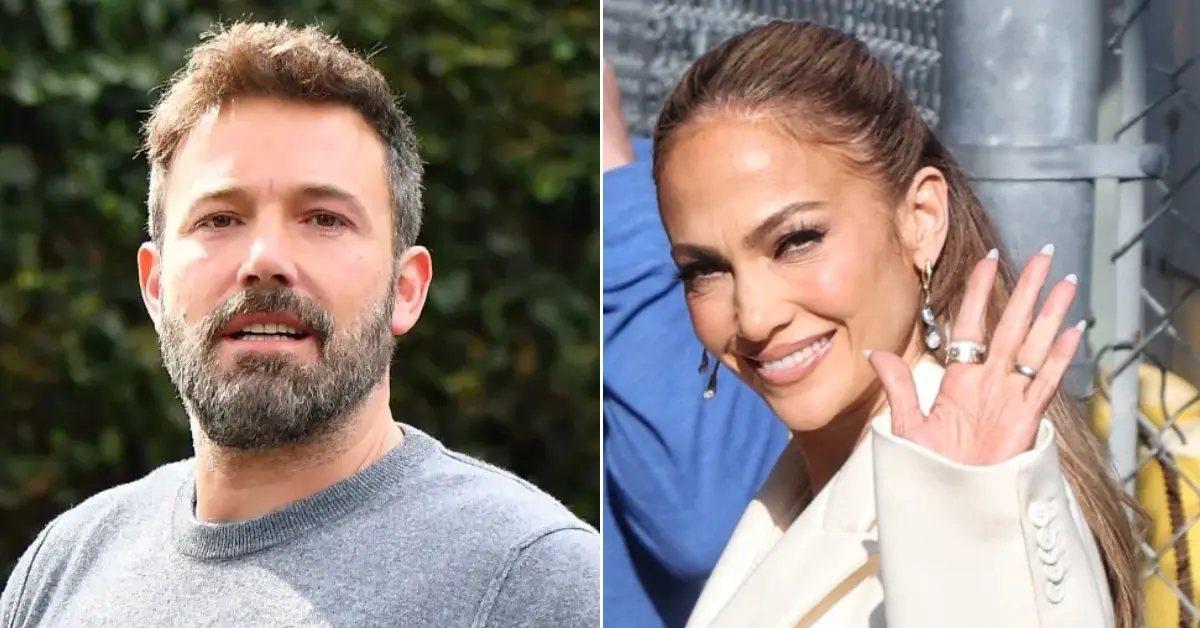 Composite photo of Ben Affleck and Jennifer Lopez