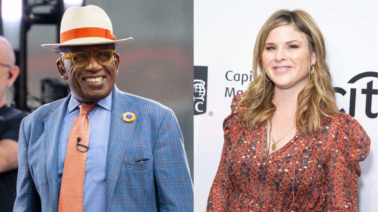 Split image of Al Roker and Jenna Bush Hager.