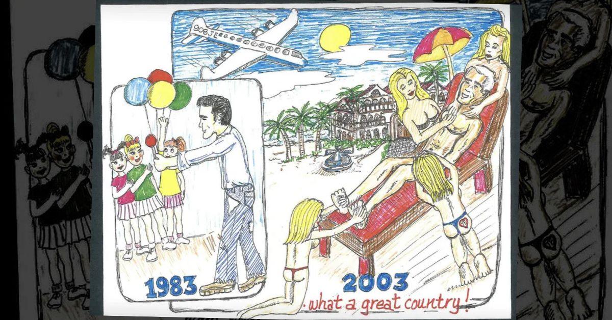 Jeffrey Epstein's Birthday Book Sketches
