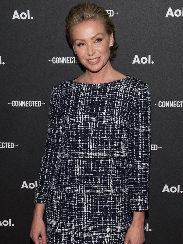 Sarah Jessica Parker and Portia de Rossi attend the 2014 AOL Digital NewFront Presentation in New York City