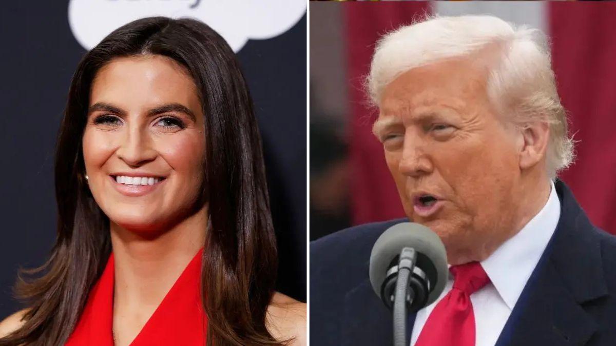 Photo of Kaitlan Collins and Donald Trump