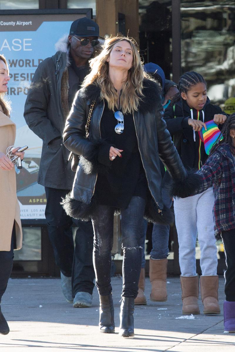 *EXCLUSIVE* Heidi Klum and Seal Return to Aspen for the First Time since their Split 5 Years Ago!