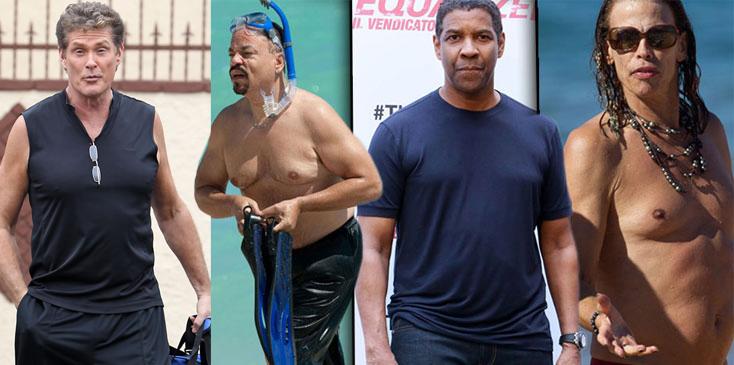 The Breast Of The Breast! 10 Photos Of Male Celebrities Showing Off Their  Man Boobs