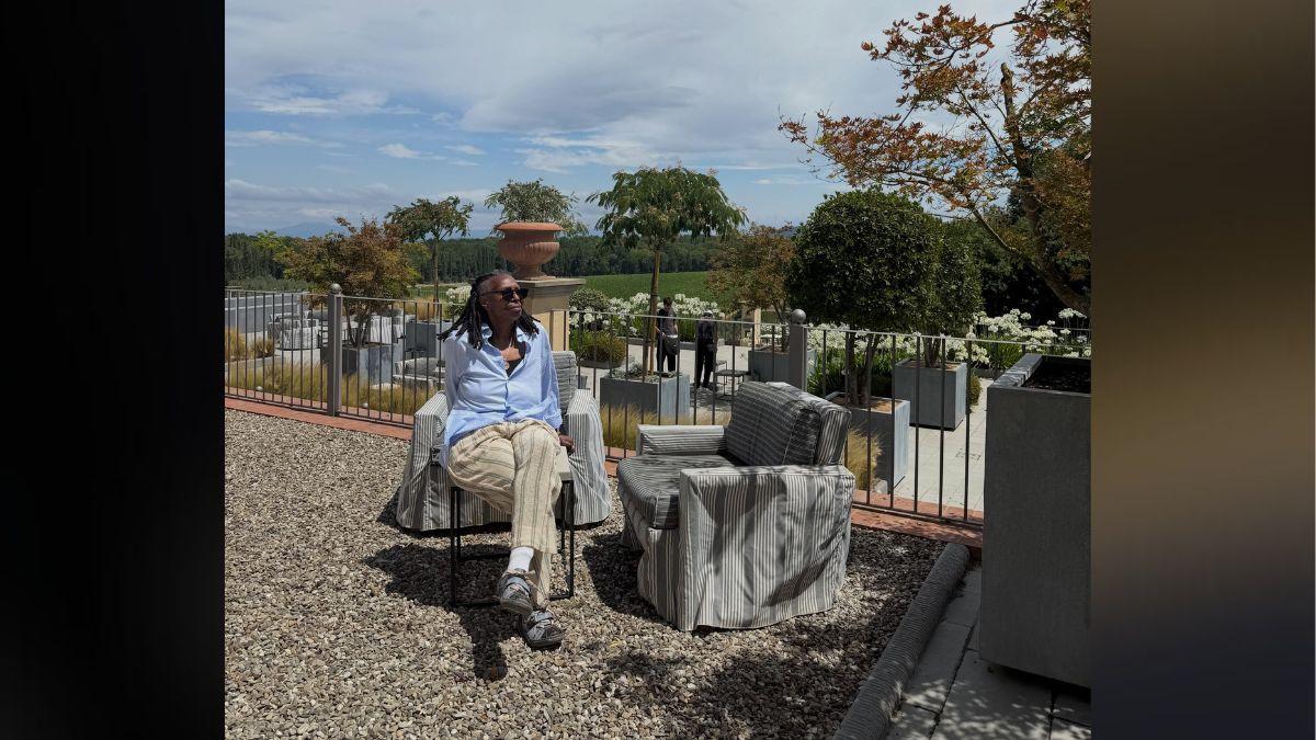 Photo of The trip marked the actress' first time in Tuscany, Italy.