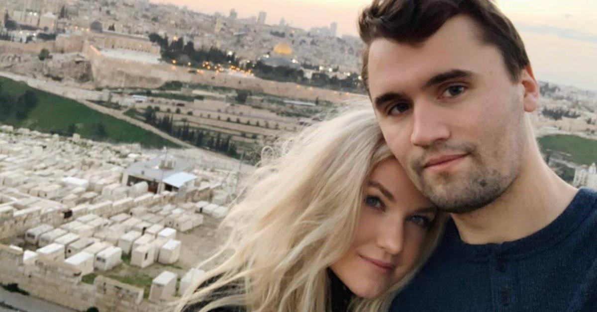 Image of Charlie Kirk and his wife, Erika, got married in May 2021.