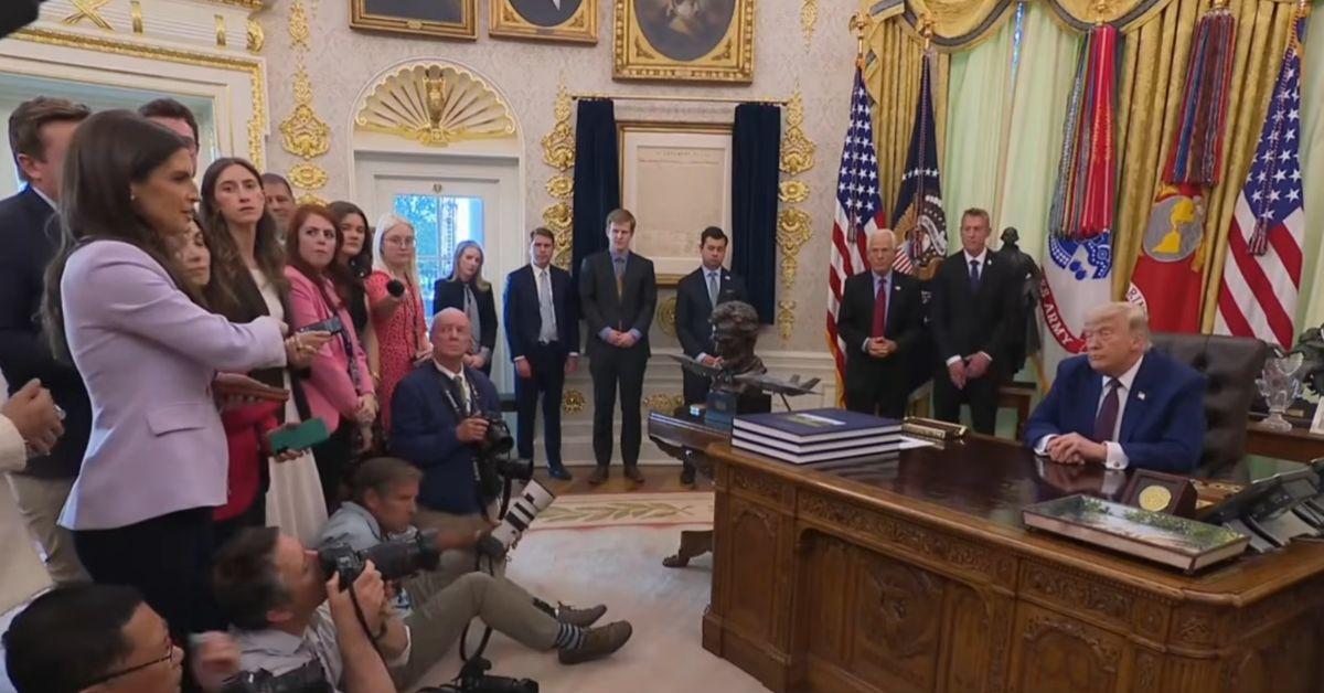 image of Kaitlan Collins believes Donald Trump reacts differently to female reporters who ask difficult questions during press events.