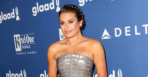 Lea michele celebrates engagement star studded party main