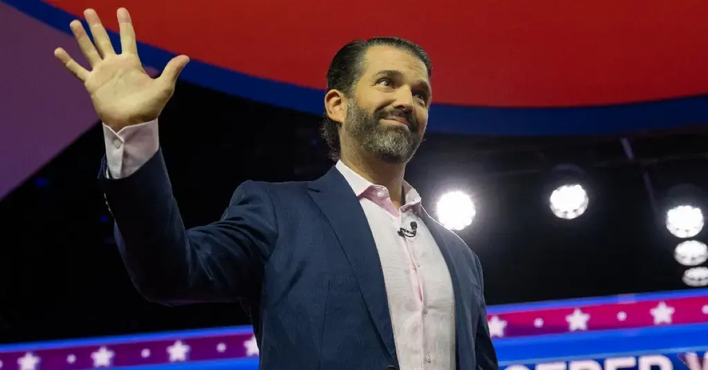 donald trump jr accused drugs struggling eyes open new video