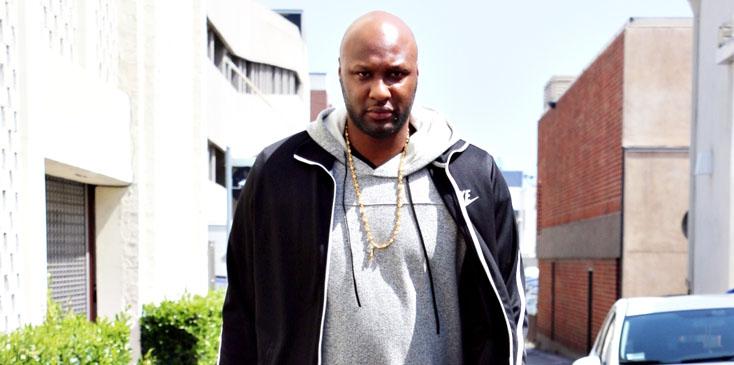 EXCLUSIVE: Lamar Odom seen walking with a friend in Beverly Hills