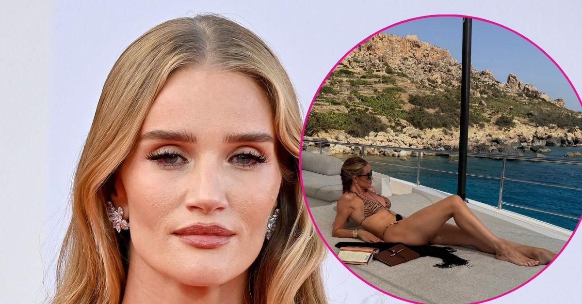 rosie huntington whiteley bikini vacation jason statham