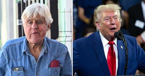 Photo of Jay Leno and Donald Trump.