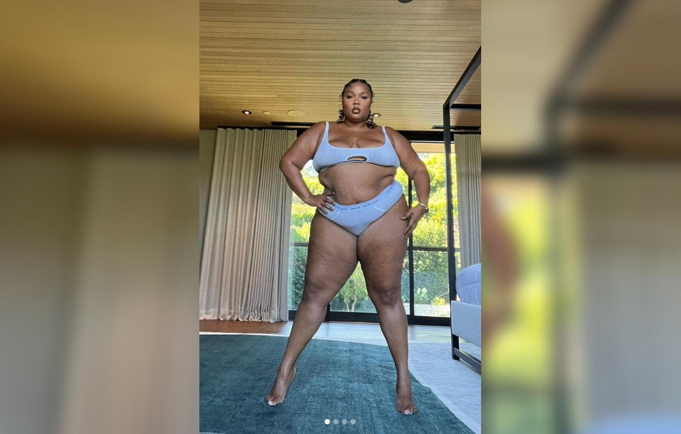 Lizzo shares new underwear pics on Instagram