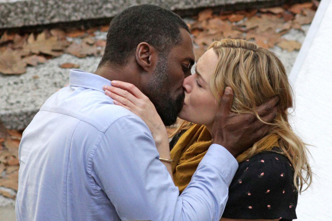 Kate Winslet And Idris Elba Heat Up The Set With Passionate Kiss