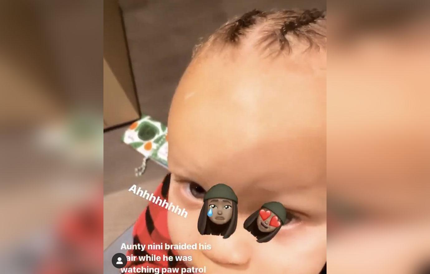 Ayesha Curry Shares Video Of Canon Jack After His Aunt Braided His Hair