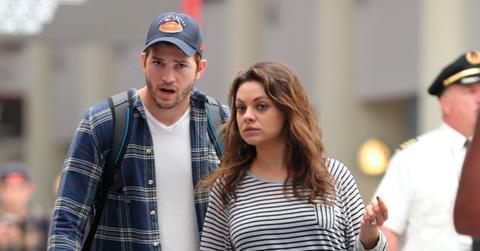 Exclusive… Pregnant Mila Kunis _ Ashton Kutcher Departing On A Flight In New Orleans