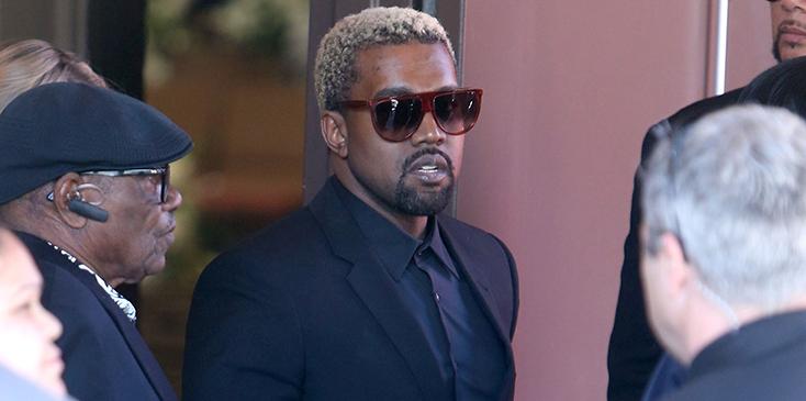 Kim Kardashian &amp; Kanye West Attend The Funeral For Kanye&#8217;s Nephew