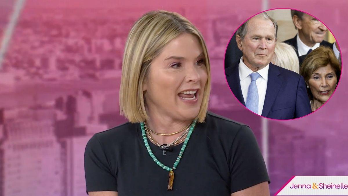 Photo of Jenna Bush Hager, Laura Bush and George W. Bush