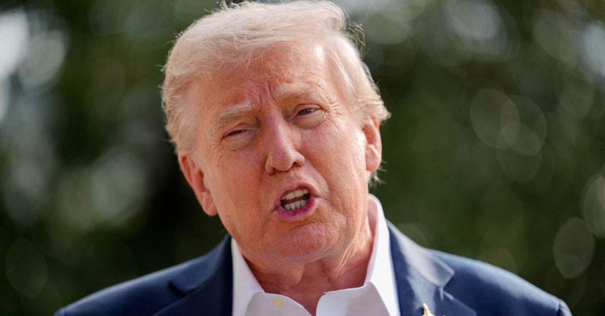 image of Donald Trump downplays his friendship with Jeffrey Epstein. 