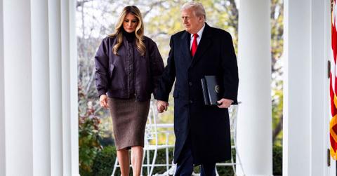 image of Donald Trump looked back on the time the FBI raided his Mar-a-Lago home in 2022.