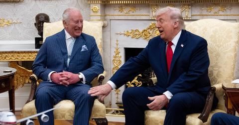 pic of King Charles & Donald Trump.