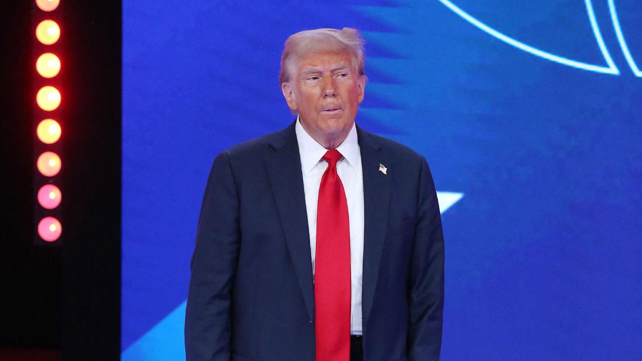 photo of Donald Trump's recent address was full of word salads.