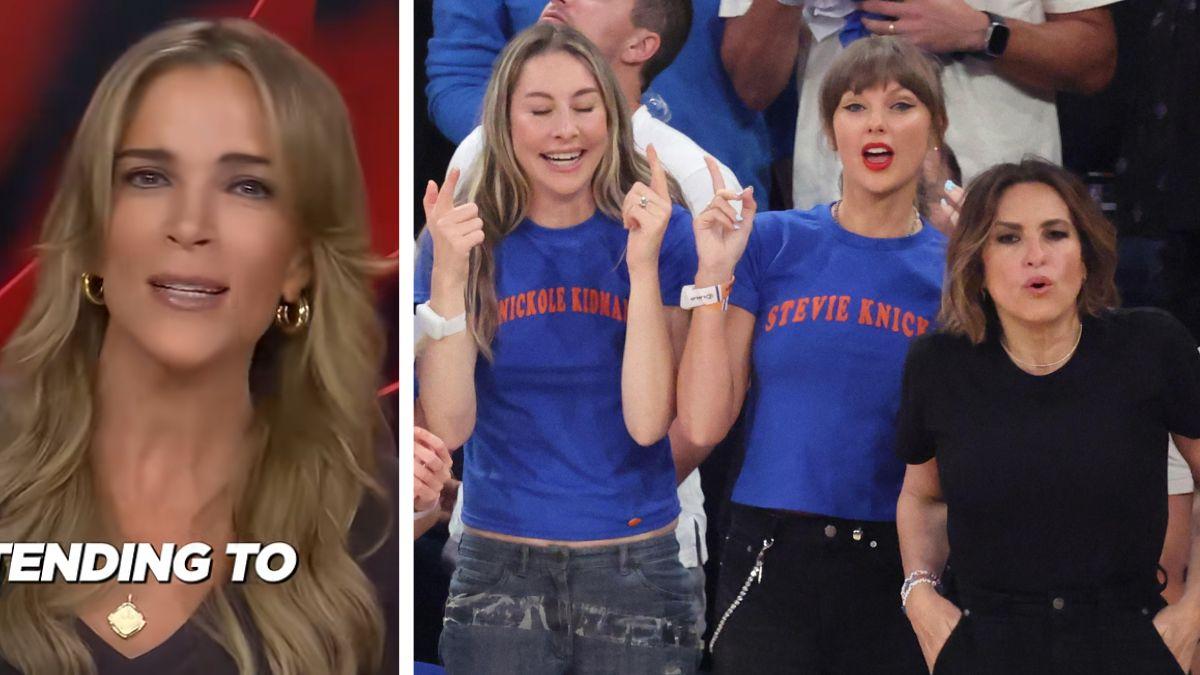 Split photo of Megyn Kelly and Taylor Swift